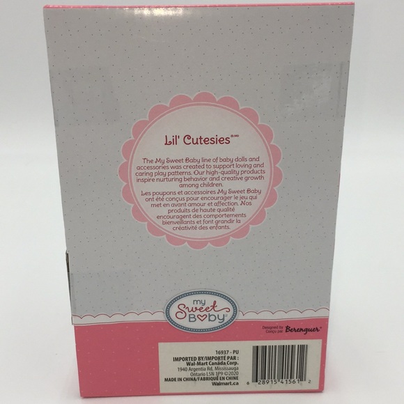 My Sweet Baby Lil' Cutesies African American Baby Doll Black Plastic Purple New - Picture 5 of 14